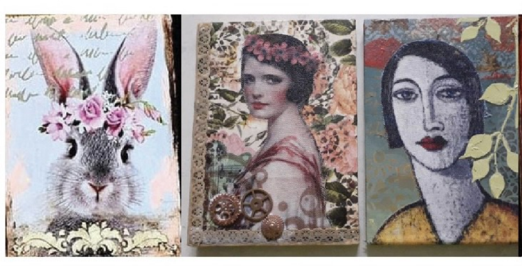 Mixed Media Art Blocks
